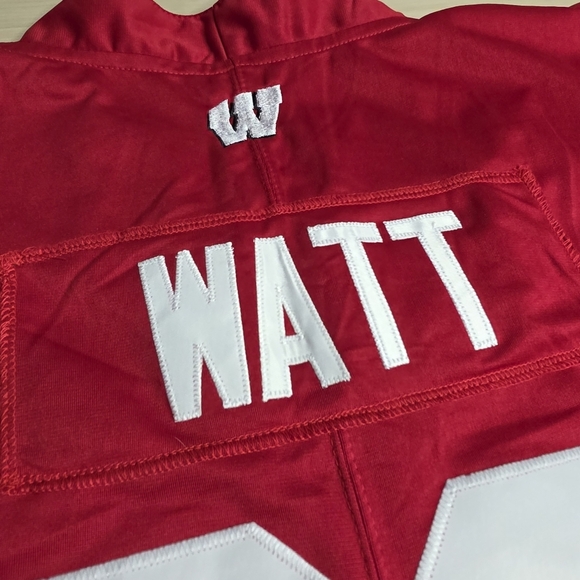 Adidas JJ Watt Wisconsin Badgers Football Jersey‎ Red Size XL - Picture 10 of 10
